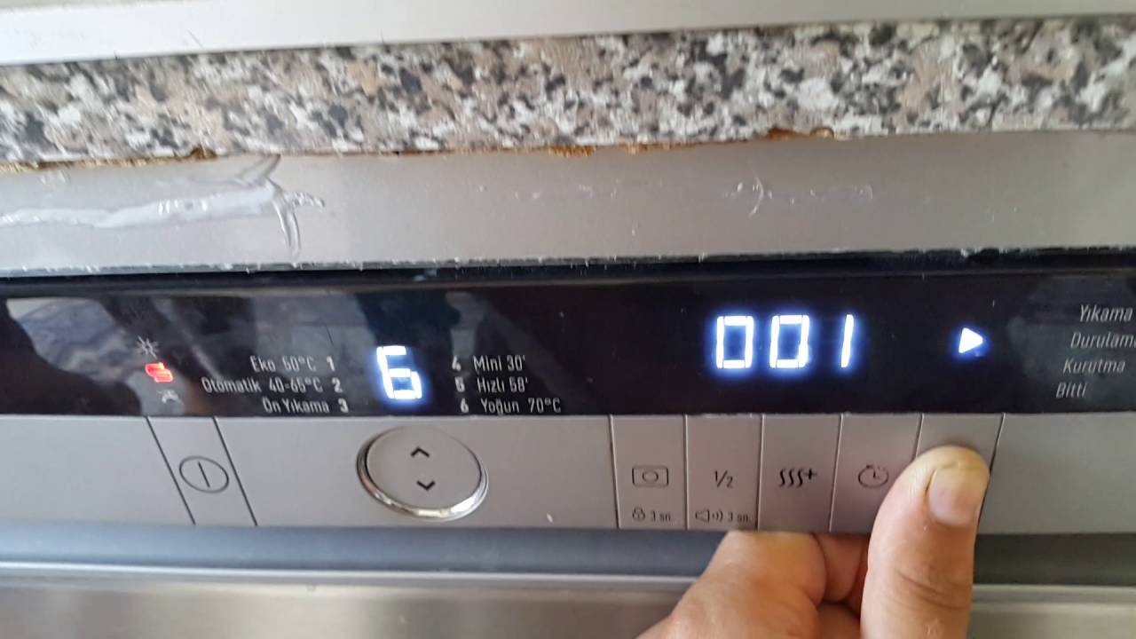 Bulaşık makinesi tuşları çalışmıyor